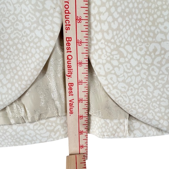 Soft Surroundings Leontine Ponte Animal Blazer Jacket Cream Womens Plus Size 2X - Picture 4 of 16